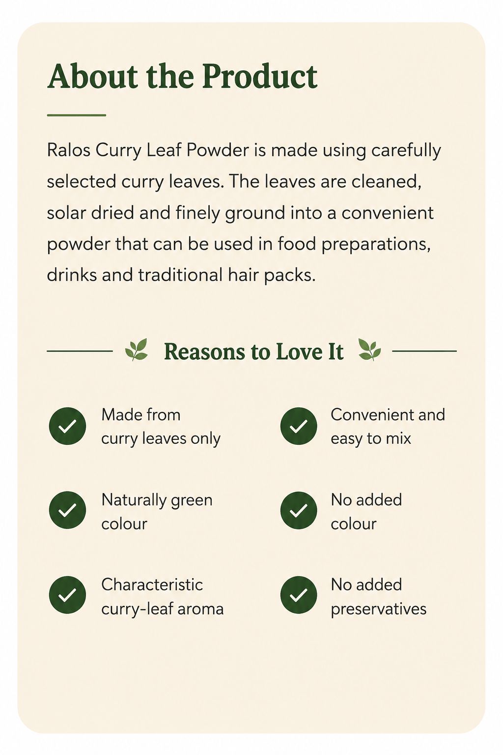 curry leaf powder