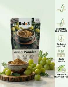 “amla powder benefits for hair growth and scalp health”