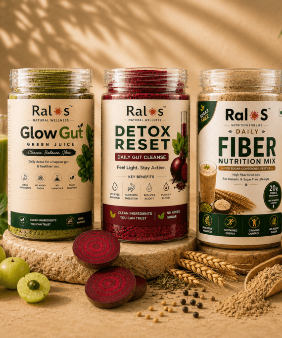 Glow gut ,Detox reset&Fiber Nutrition Mix combo