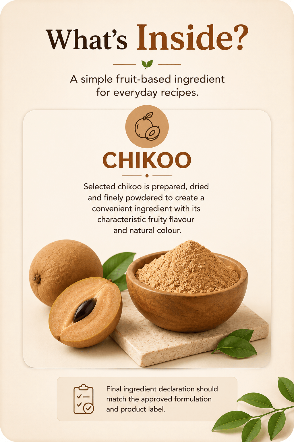 chikoo powder
