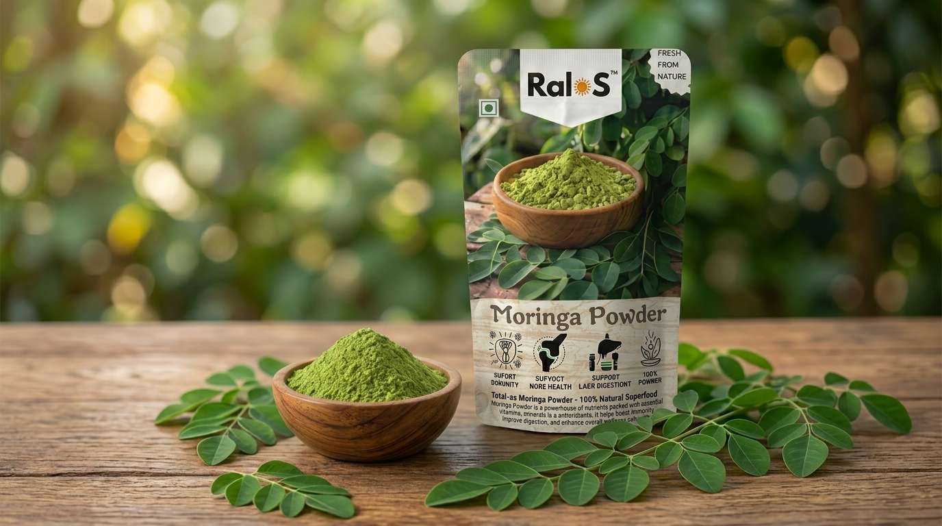 premium moringa powder product organic superfood