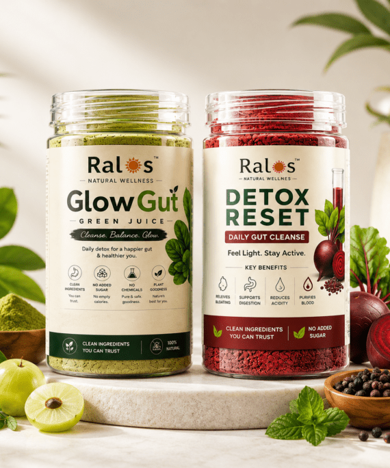 Best Gut Health and Detox Combo by Ralos – Natural Gut Wellness and Daily Detox Drink